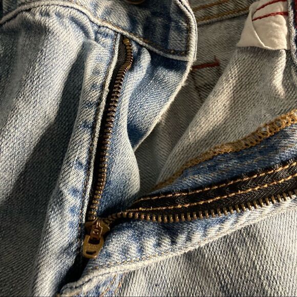 OLD NAVY Men’s Straight Light Wash Jeans, Blue, Size 33/32, 100%COTTON - Picture 3 of 10